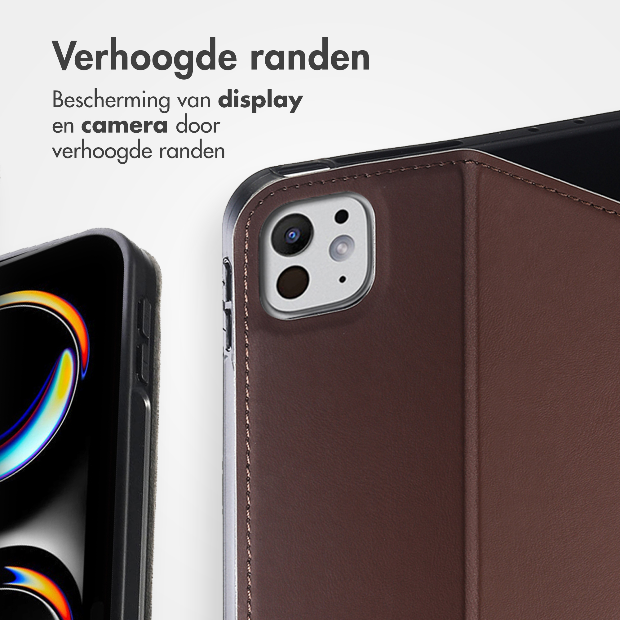 Accezz Classic Tablet Case Apple iPad Pro 13 (2025) M5 / (2024) M4 - Bruin - Afbeelding 8