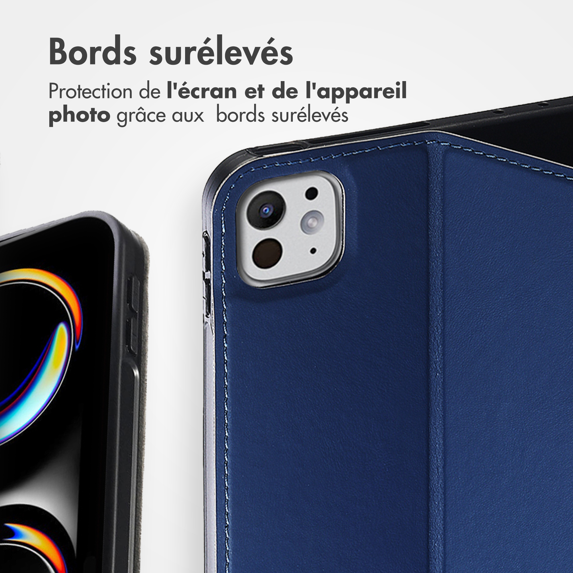 Accezz Classic Tablet Case Apple iPad Pro 13 (2025) M5 / (2024) M4 - Donkerblauw - Afbeelding 10