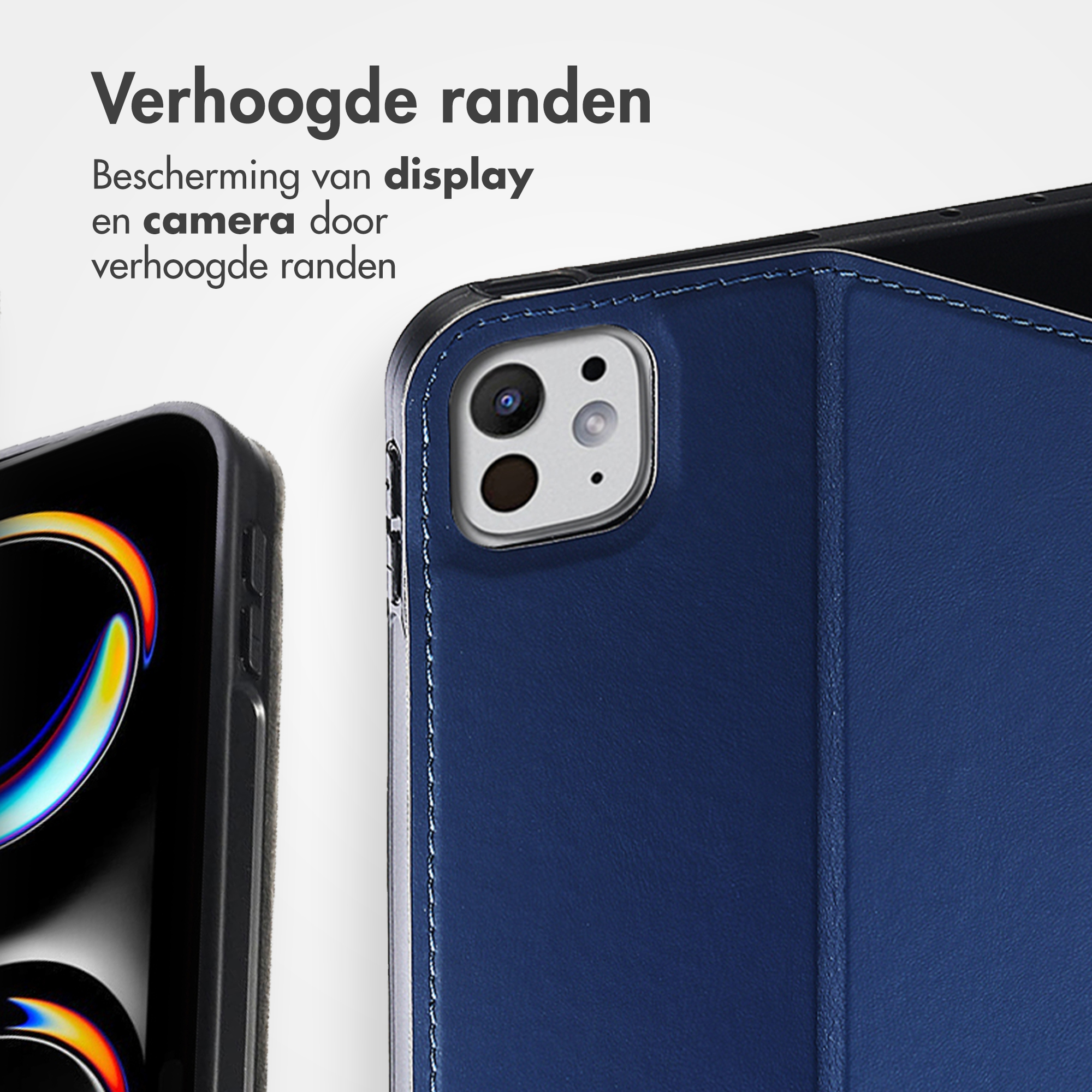 Accezz Classic Tablet Case Apple iPad Pro 13 (2025) M5 / (2024) M4 - Donkerblauw - Afbeelding 8