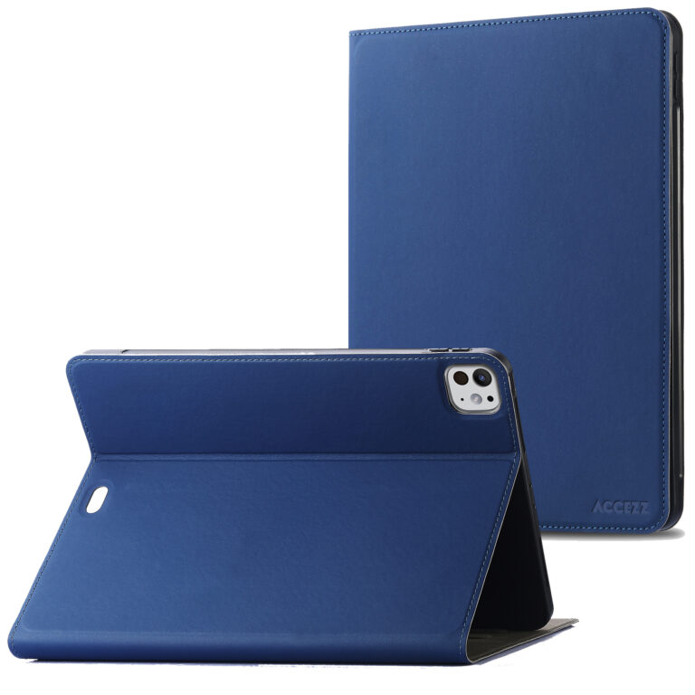 Accezz Classic Tablet Case Apple iPad Pro 13 (2024) M4 - Donkerblauw - Afbeelding 7