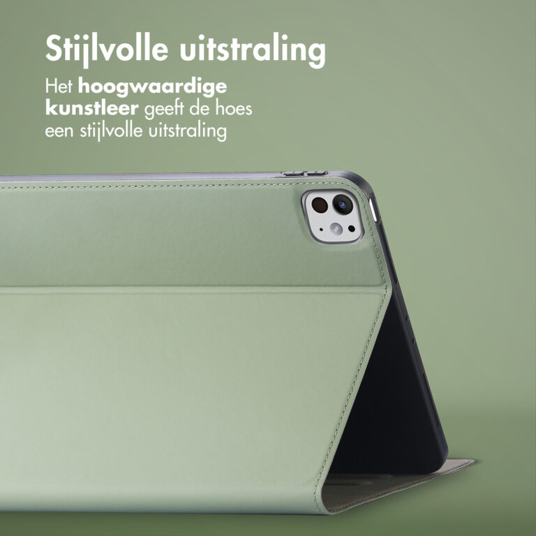 Accezz Classic Tablet Case Apple iPad Pro 13 (2024) M4 - Groen - Afbeelding 9