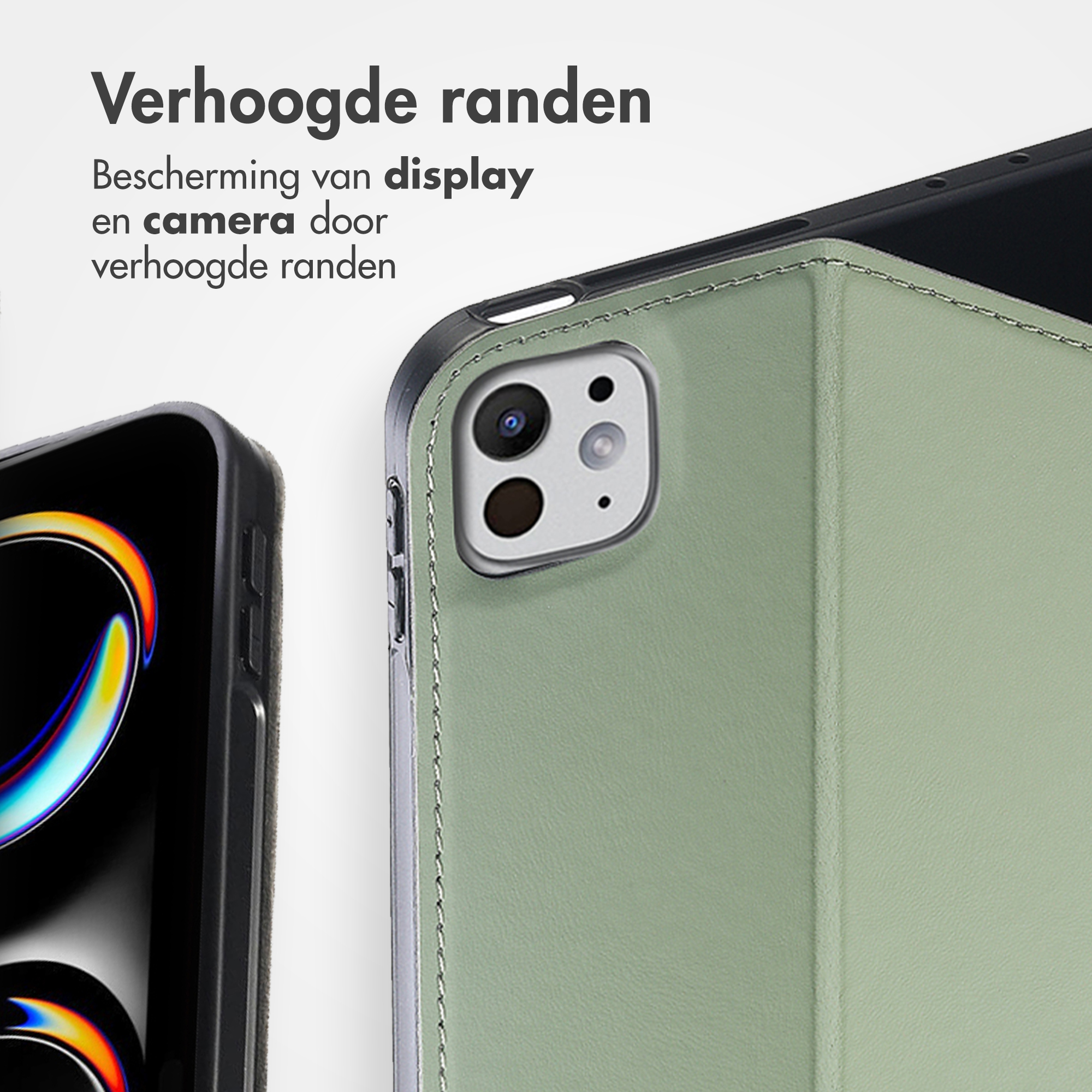 Accezz Classic Tablet Case Apple iPad Pro 13 (2025) M5 / (2024) M4 - Groen - Afbeelding 8