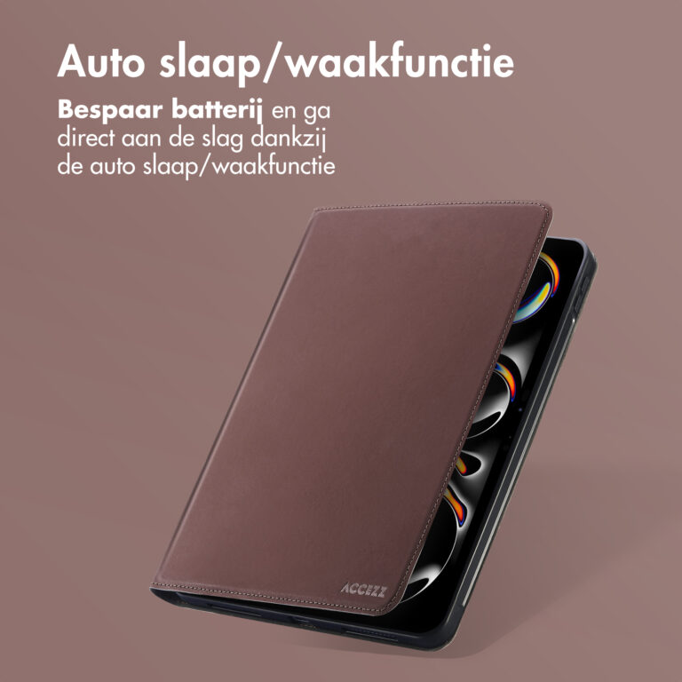 Accezz Classic Tablet Case Apple iPad Pro 11 (2024) M4 - Bruin - Afbeelding 10