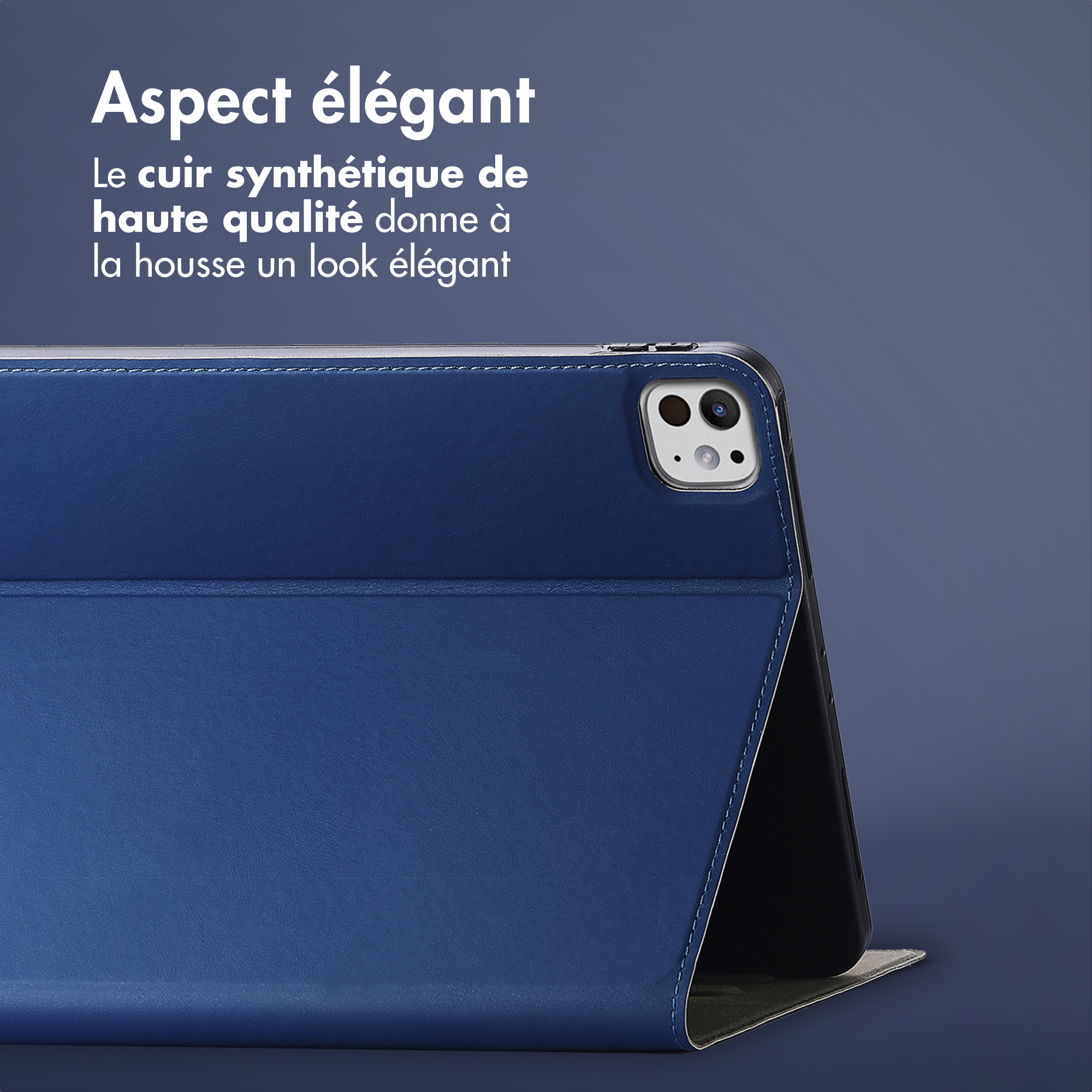 Accezz Classic Tablet Case Apple iPad Pro 11 (2025) M5 / (2024) M4 - Donkerblauw - Afbeelding 6