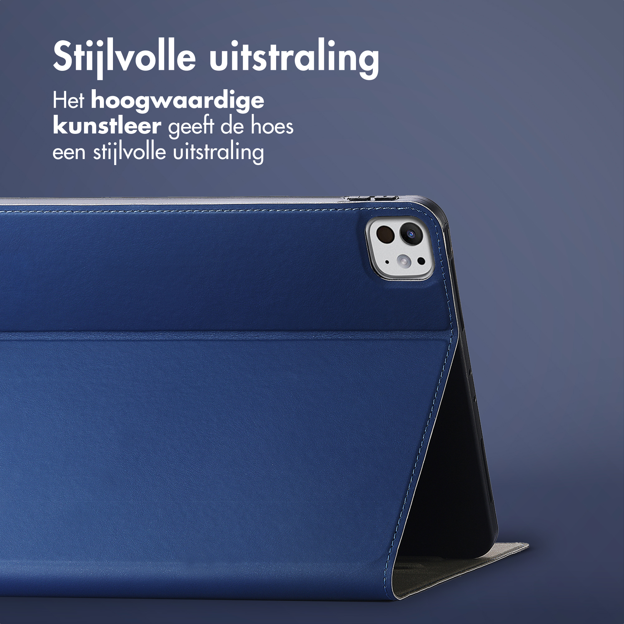 Accezz Classic Tablet Case Apple iPad Pro 11 (2025) M5 / (2024) M4 - Donkerblauw - Afbeelding 9
