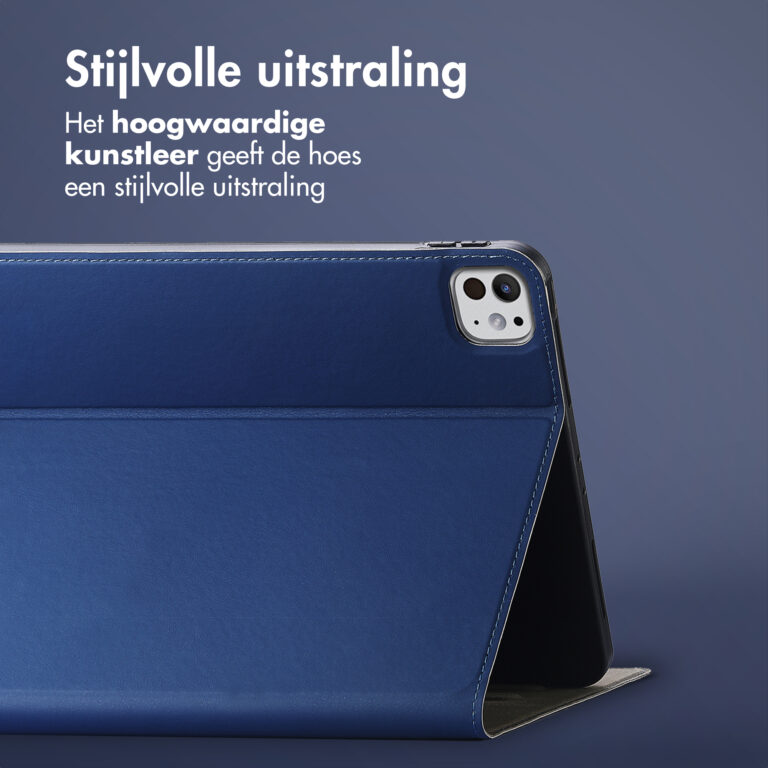 Accezz Classic Tablet Case Apple iPad Pro 11 (2024) M4 - Donkerblauw - Afbeelding 9