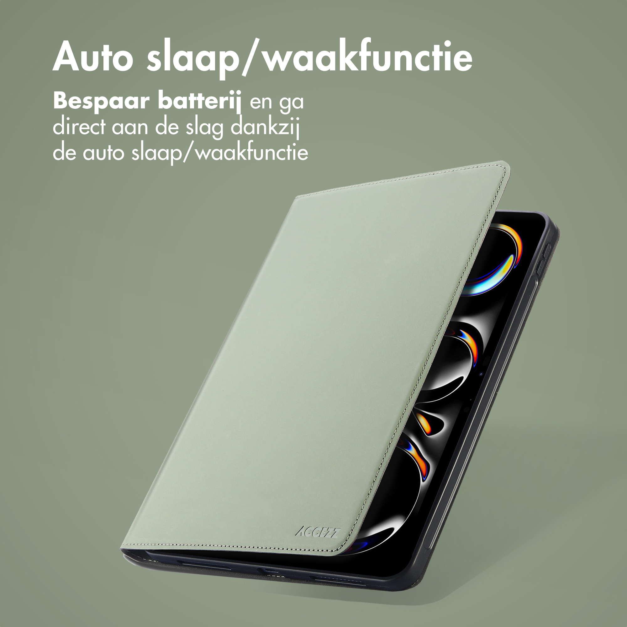 Accezz Classic Tablet Case Apple iPad Pro 11 (2025) M5 / (2024) M4 - Groen - Afbeelding 10