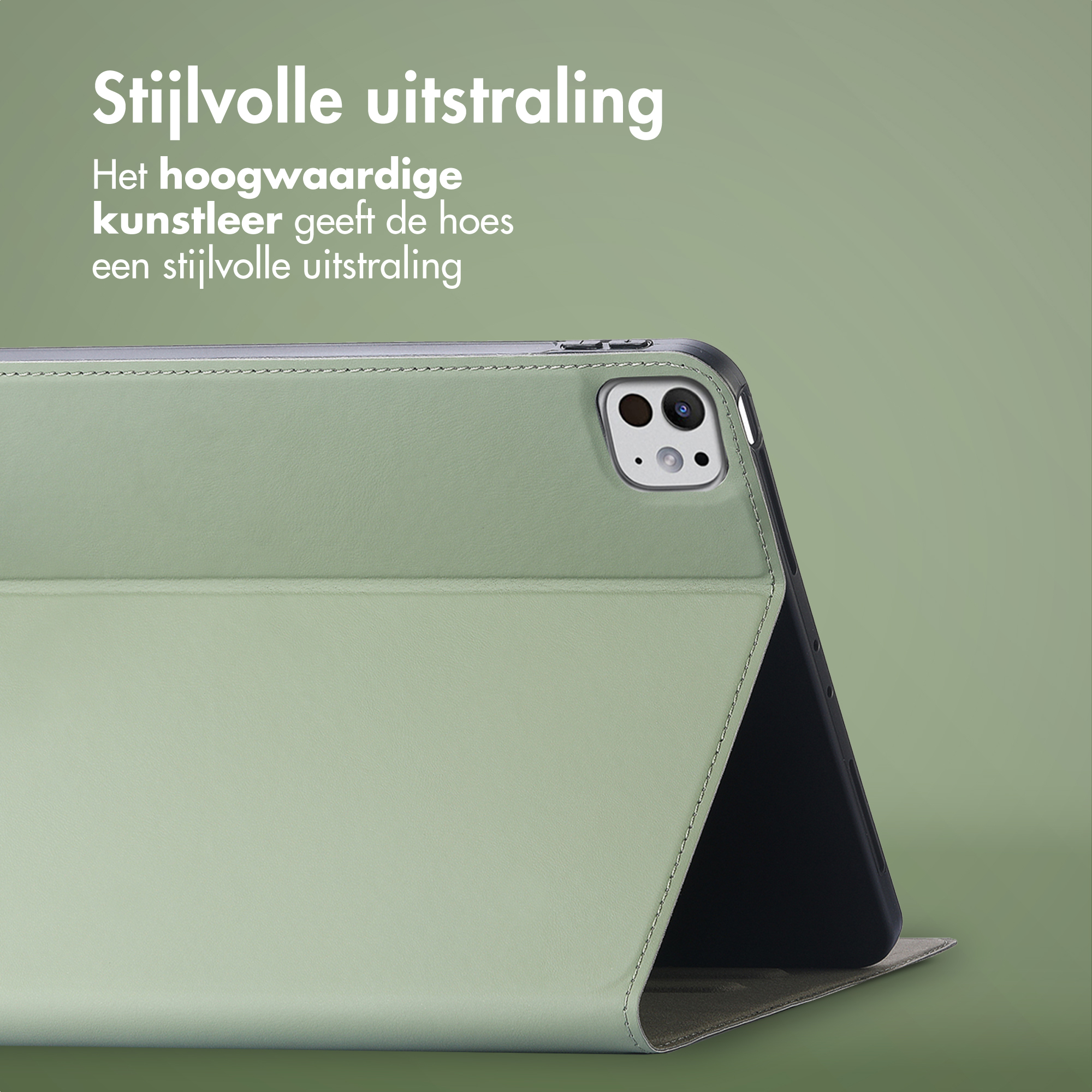 Accezz Classic Tablet Case Apple iPad Pro 11 (2025) M5 / (2024) M4 - Groen - Afbeelding 9