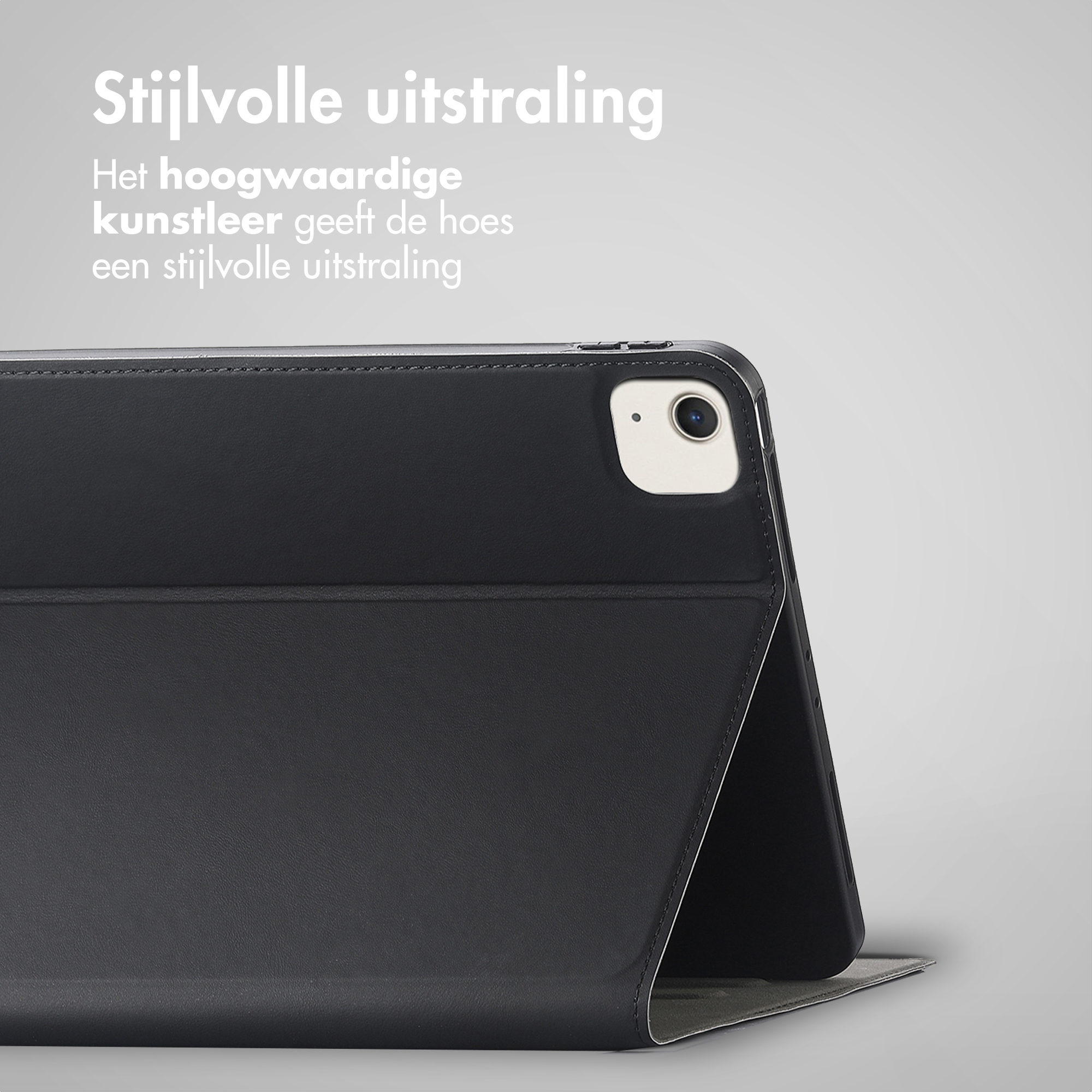 Accezz Classic Tablet Case Apple iPad Air 13 inch (2025) M3 / (2024) M2 - Zwart - Afbeelding 4