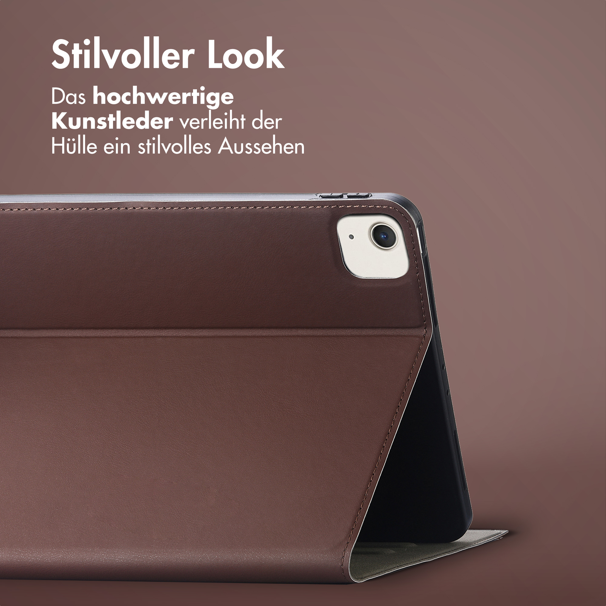 Accezz Classic Tablet Case Apple iPad Air 13 inch (2025) M3 / (2024) M2 - Bruin - Afbeelding 5