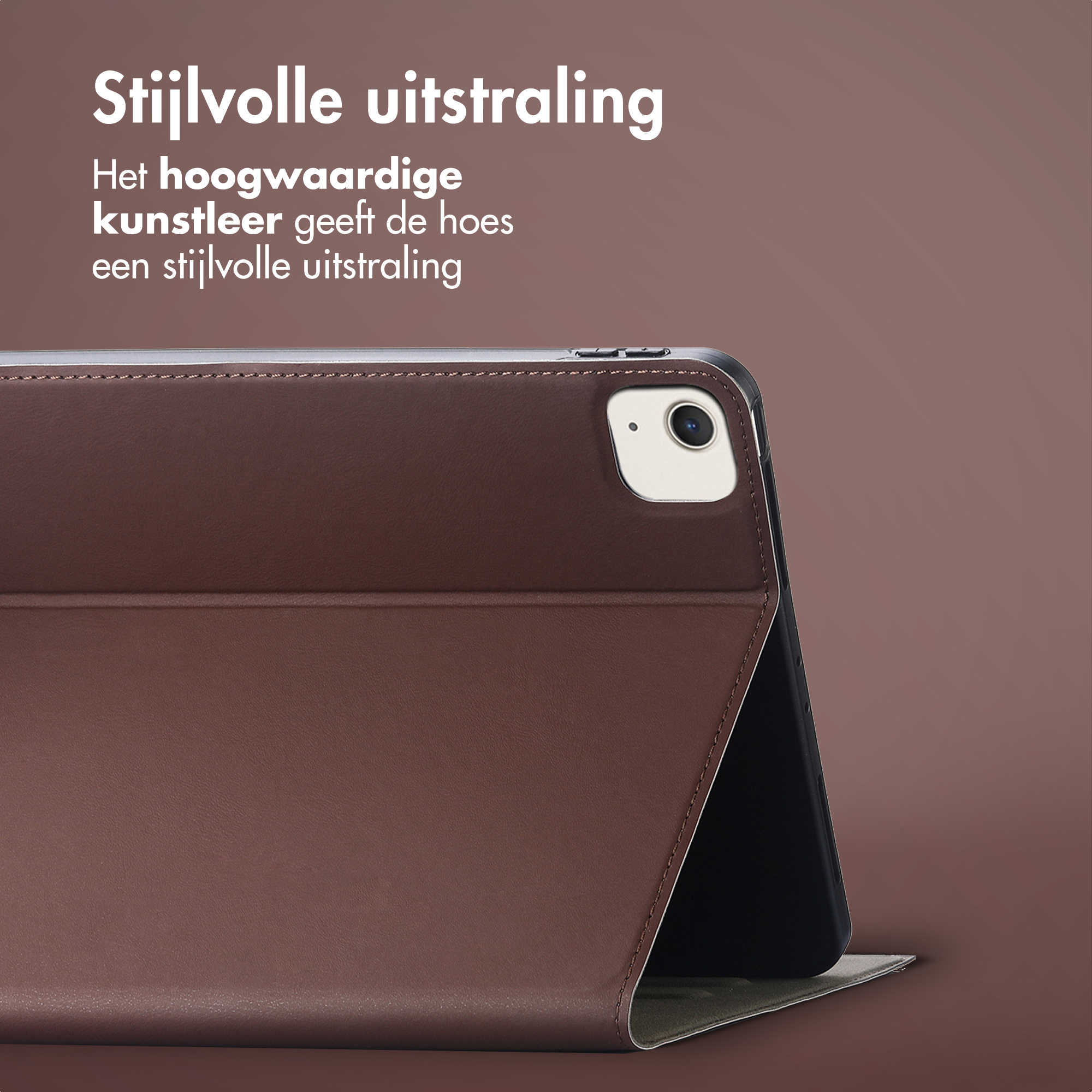 Accezz Classic Tablet Case Apple iPad Air 13 inch (2025) M3 / (2024) M2 - Bruin - Afbeelding 4