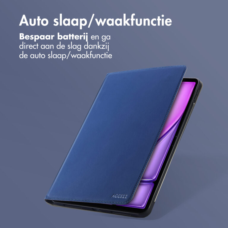 Accezz Classic Tablet Case Apple iPad Air 13 inch (2025) M3 / (2024) M2 - Donkerblauw - Afbeelding 10