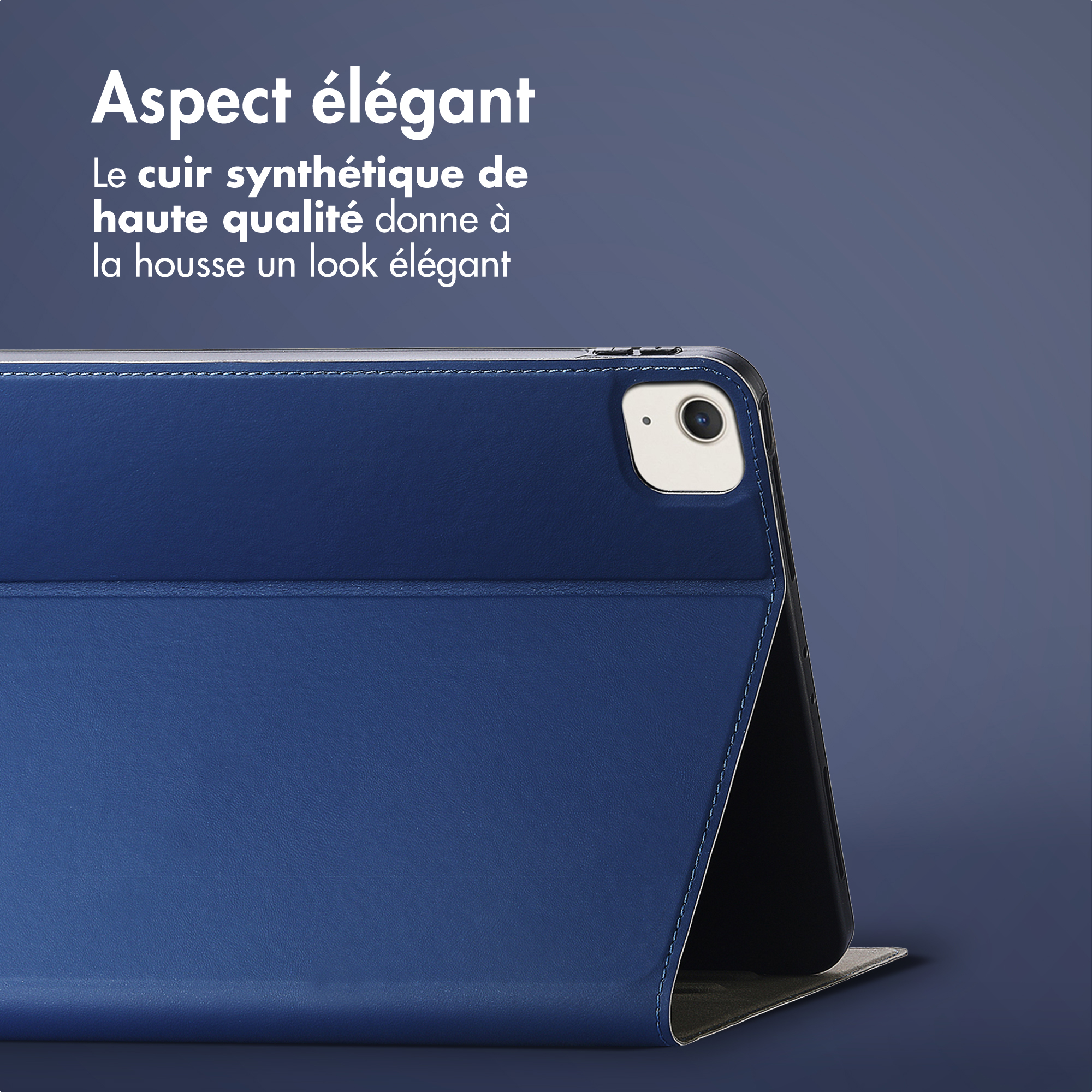 Accezz Classic Tablet Case Apple iPad Air 13 inch (2025) M3 / (2024) M2 - Donkerblauw - Afbeelding 6