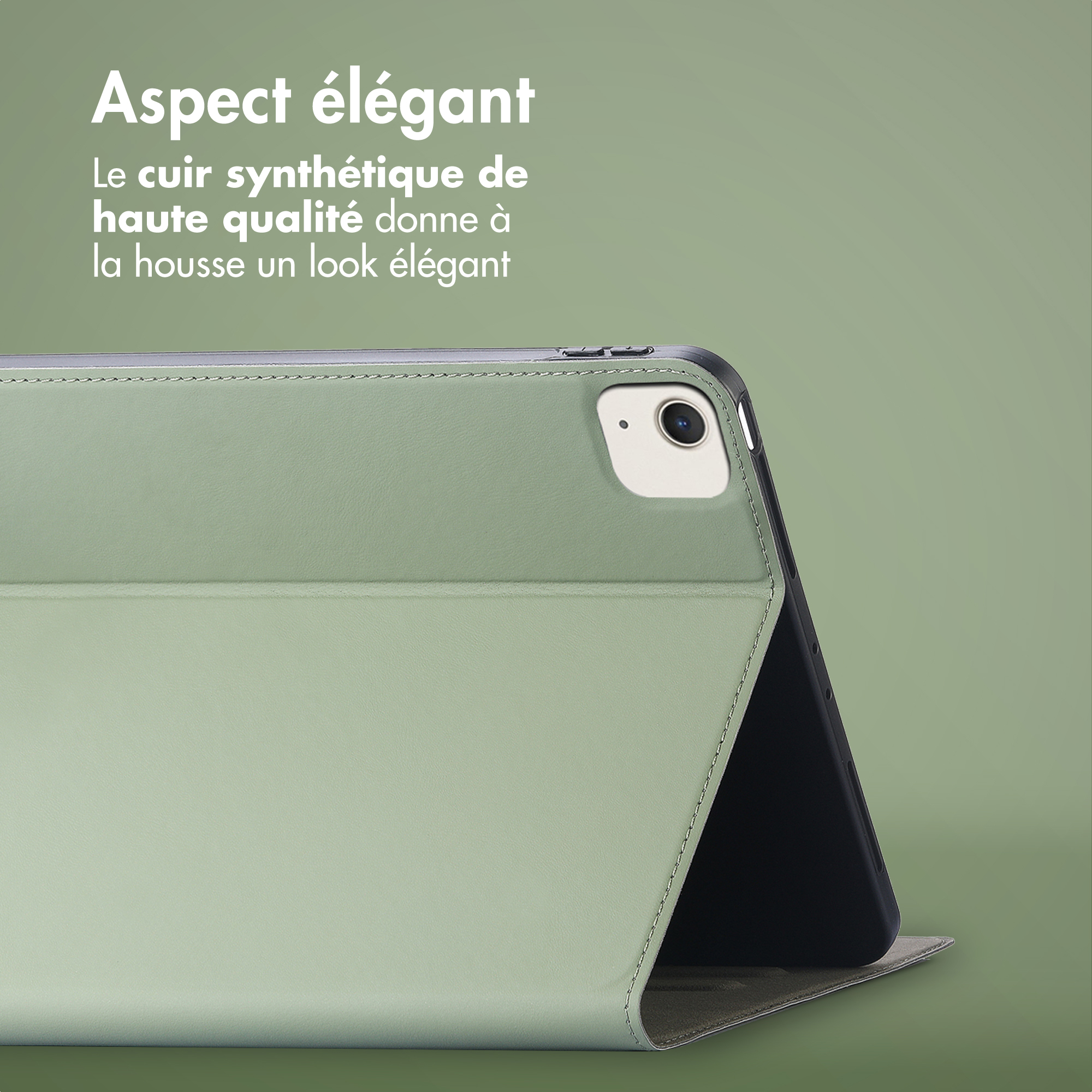 Accezz Classic Tablet Case Apple iPad Air 13 inch (2025) M3 / (2024) M2 - Groen - Afbeelding 6