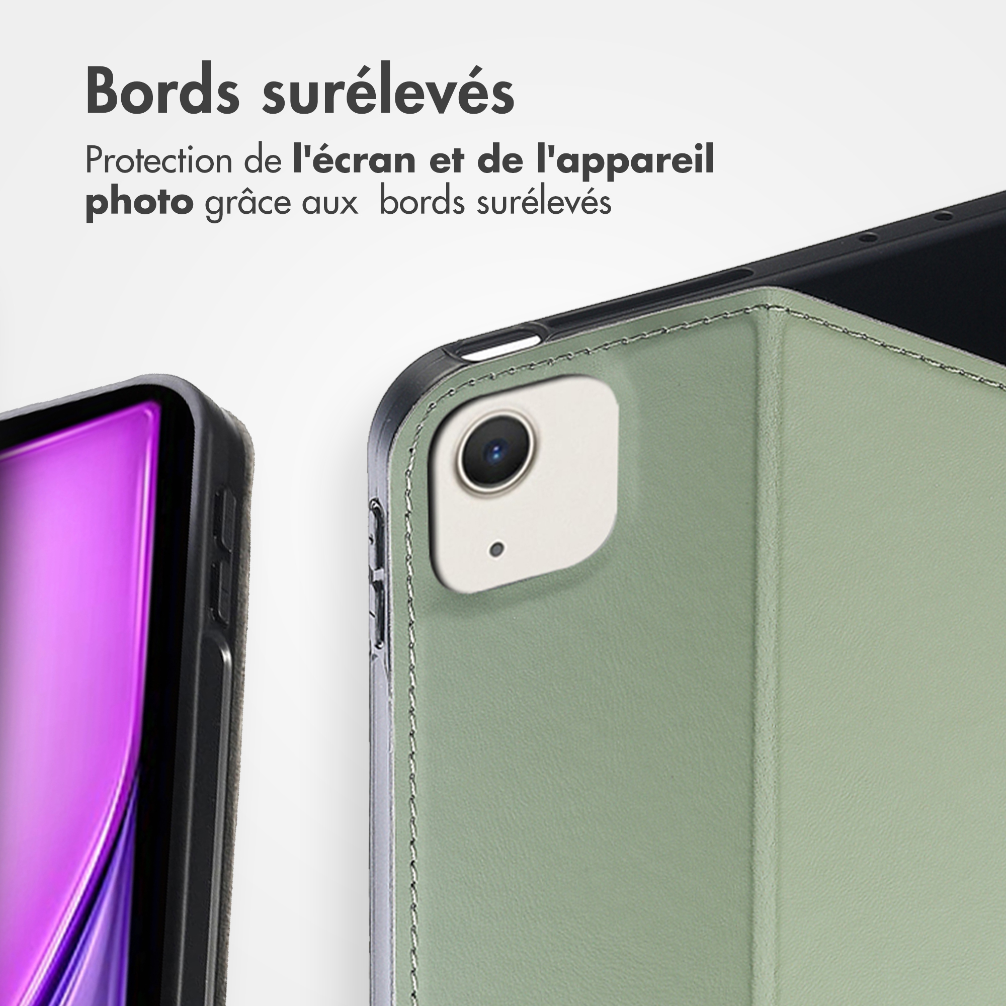 Accezz Classic Tablet Case Apple iPad Air 13 inch (2025) M3 / (2024) M2 - Groen - Afbeelding 10