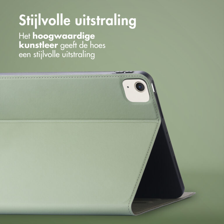 Accezz Classic Tablet Case Apple iPad Air 13 inch (2025) M3 / (2024) M2 - Groen - Afbeelding 8
