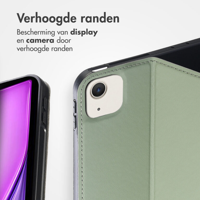 Accezz Classic Tablet Case Apple iPad Air 13 inch (2025) M3 / (2024) M2 - Groen - Afbeelding 9