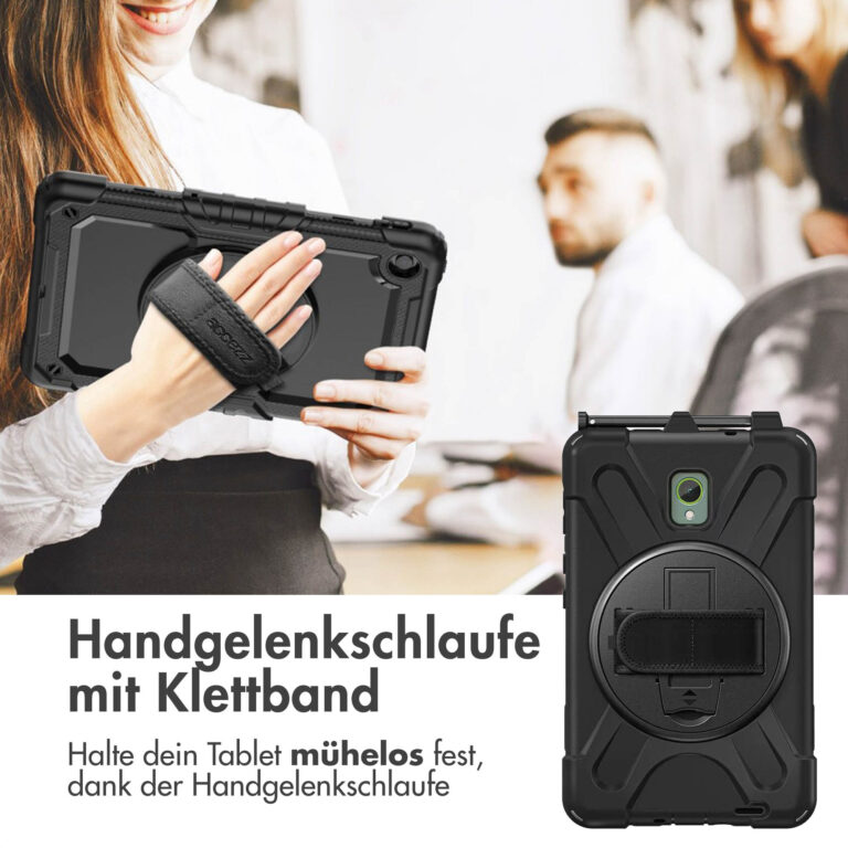Accezz Full Protective backcover met strap Samsung Galaxy Tab Active 5 - Zwart - Afbeelding 9