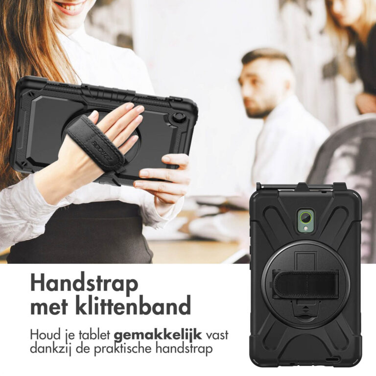 Accezz Full Protective backcover met strap Samsung Galaxy Tab Active 5 - Zwart - Afbeelding 3