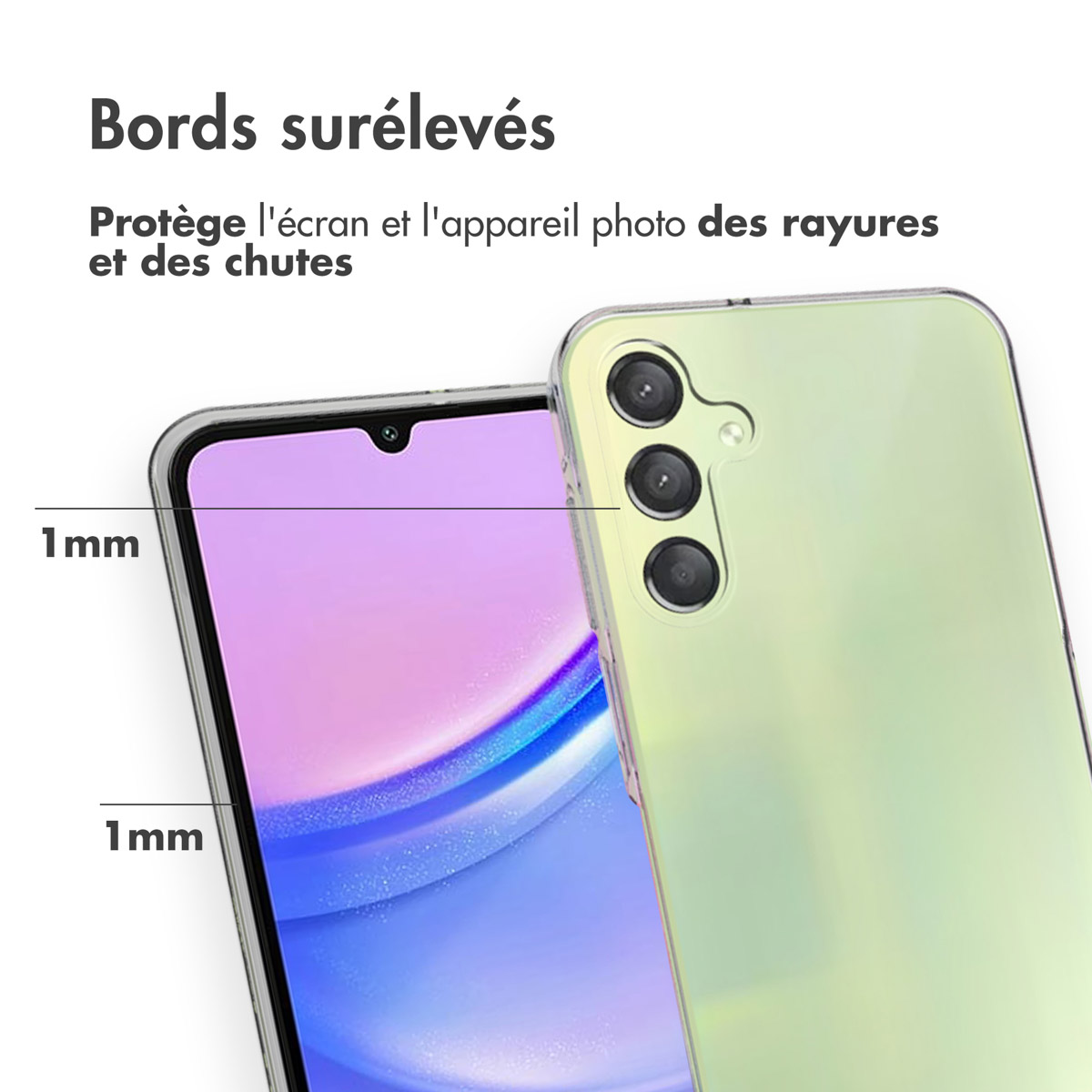 Accezz Clear Backcover Samsung Galaxy A15 (5G/4G) - Transparant - Afbeelding 8