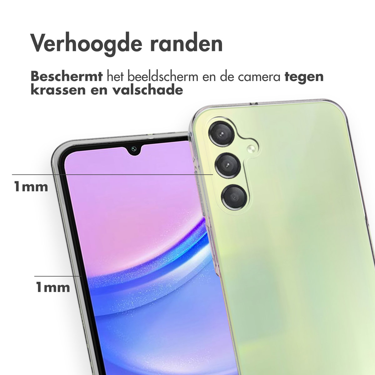 Accezz Clear Backcover Samsung Galaxy A15 (5G/4G) - Transparant - Afbeelding 9