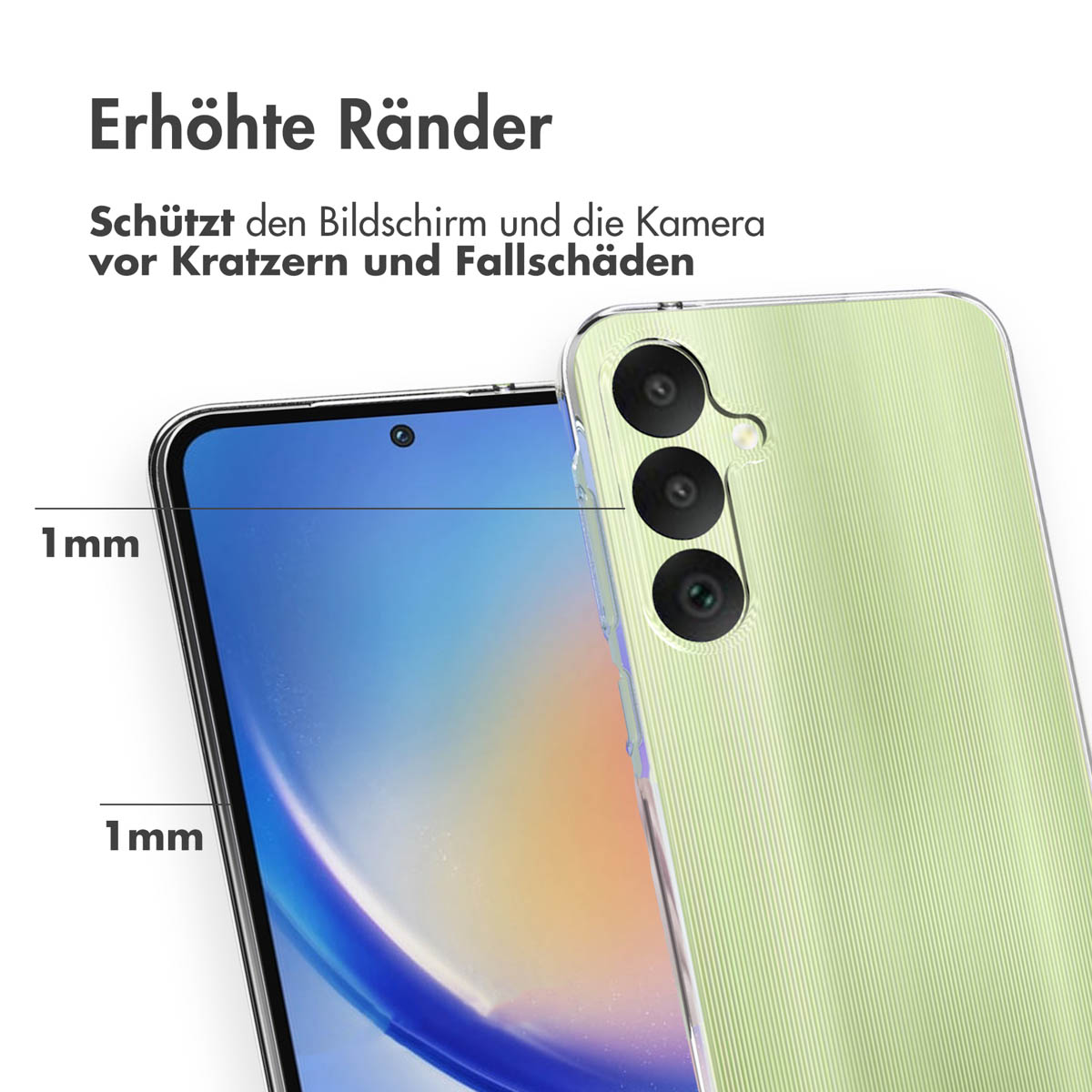 Accezz Clear Backcover Samsung Galaxy A35 - Transparant - Afbeelding 7