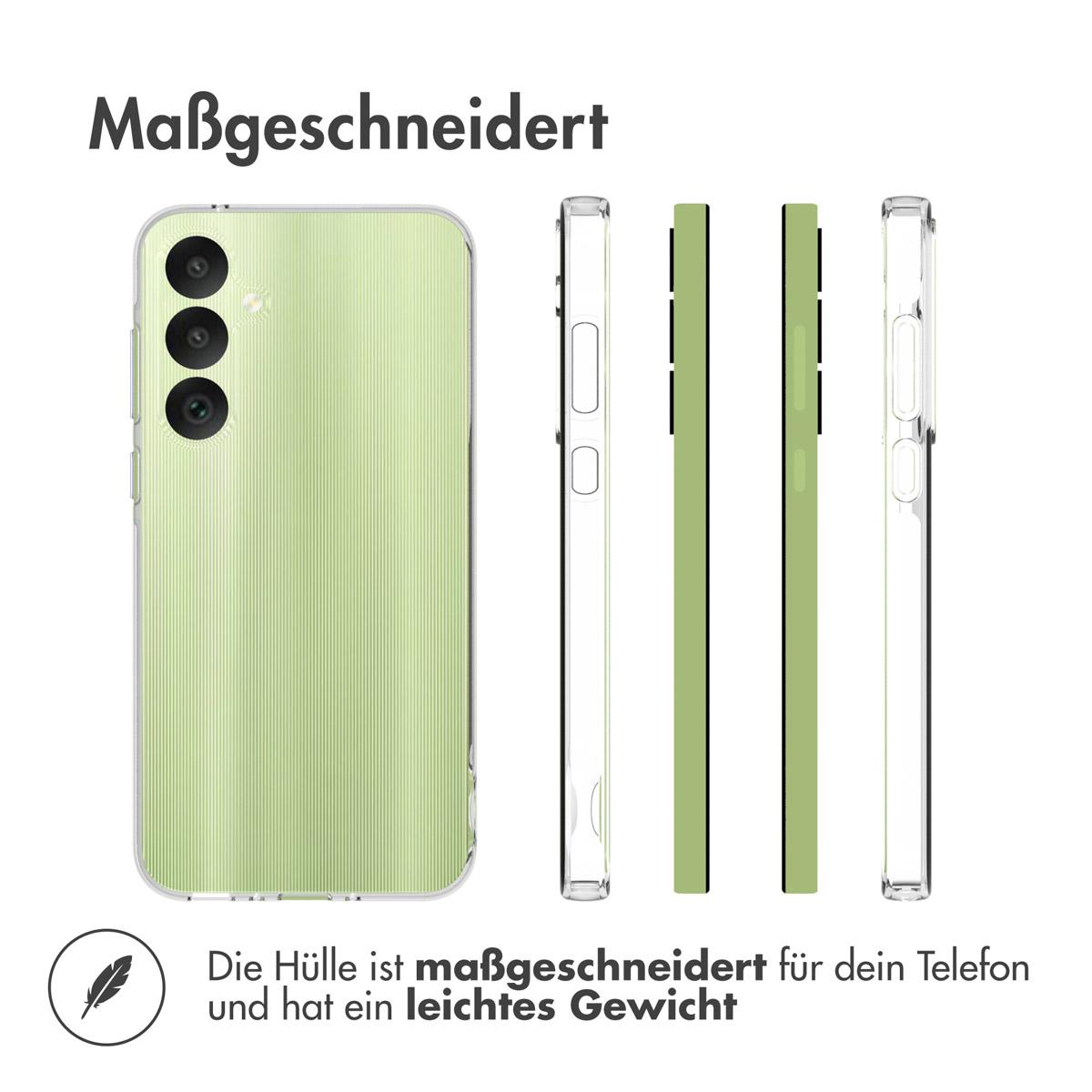 Accezz Clear Backcover Samsung Galaxy A35 - Transparant - Afbeelding 10