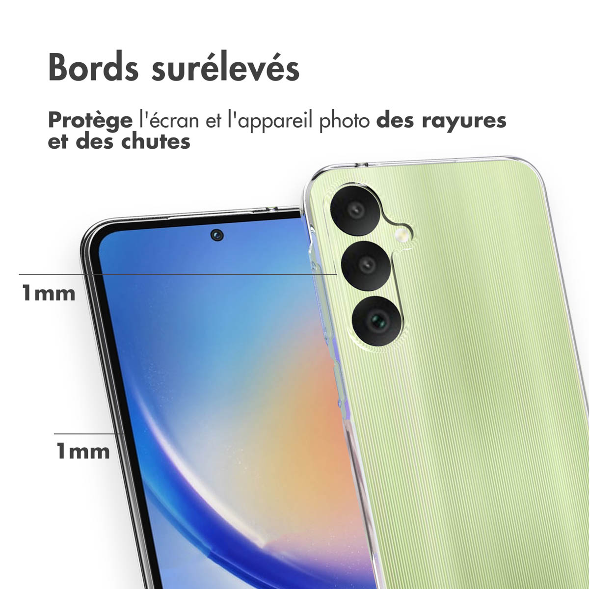 Accezz Clear Backcover Samsung Galaxy A35 - Transparant - Afbeelding 8