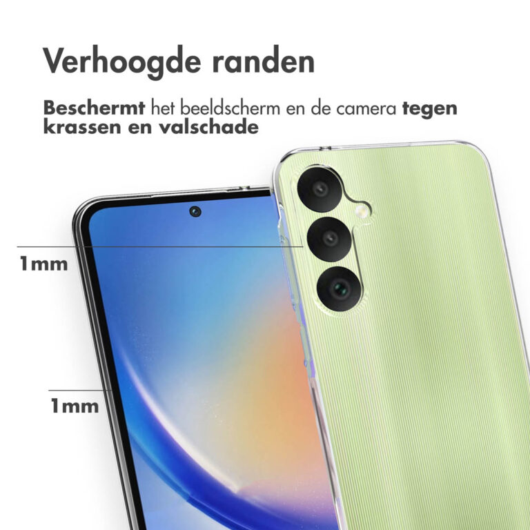 Accezz Clear Backcover Samsung Galaxy A35 - Transparant - Afbeelding 3