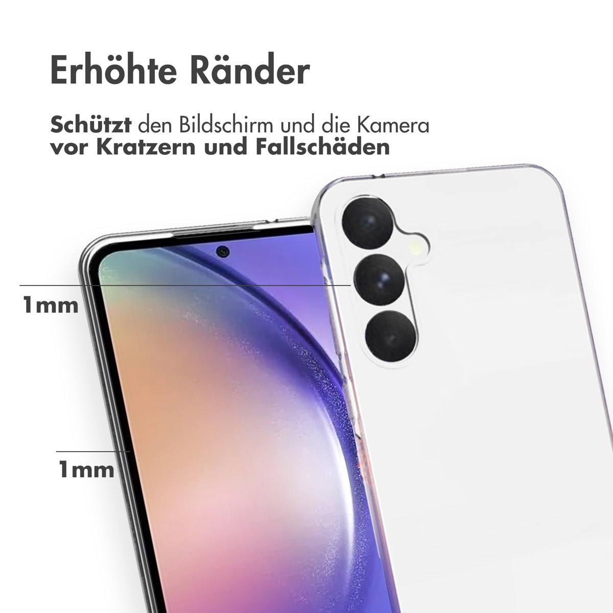 Accezz Clear Backcover Samsung Galaxy A55 - Transparant - Afbeelding 7