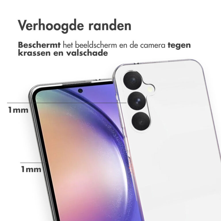 Accezz Clear Backcover Samsung Galaxy A55 - Transparant - Afbeelding 4