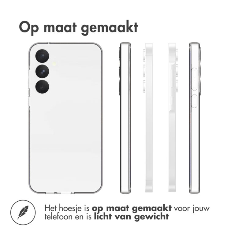 Accezz Clear Backcover Samsung Galaxy A55 - Transparant - Afbeelding 3