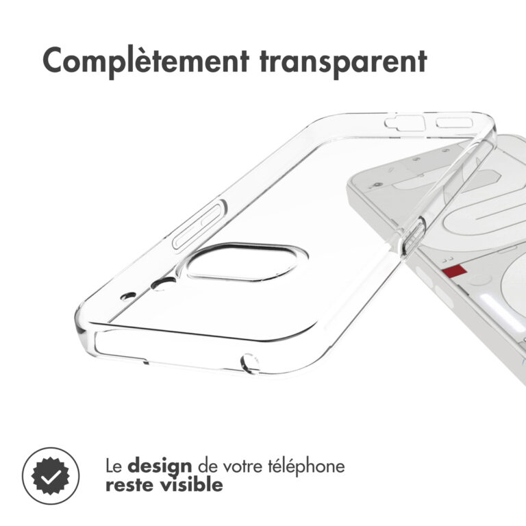 Accezz Clear Backcover Nothing Phone (2a) / 2(a) Plus - Transparant - Afbeelding 9