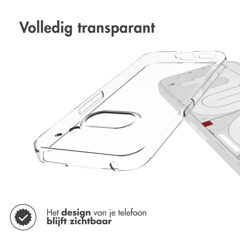 Accezz Clear Backcover Nothing Phone (2a) / 2(a) Plus - Transparant - Afbeelding 5