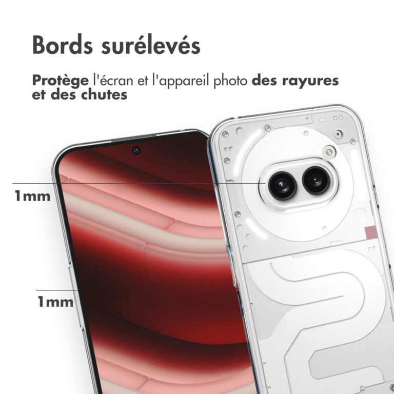 Accezz Clear Backcover Nothing Phone (2a) / 2(a) Plus - Transparant - Afbeelding 8