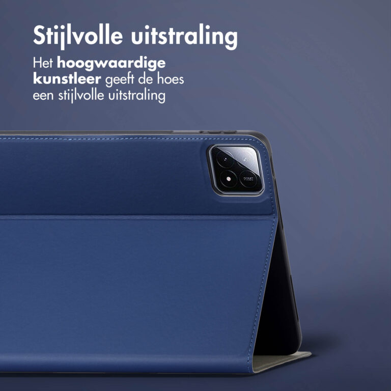 Accezz Classic Tablet Case Xiaomi Pad 6S Pro 12.4 - Donkerblauw - Afbeelding 9