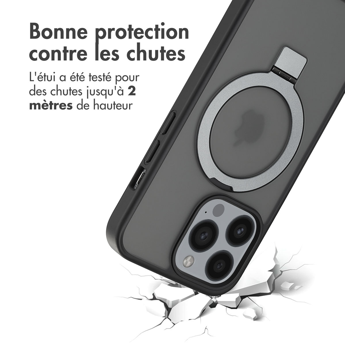 Accezz Ring Stand Backcover met MagSafe Apple iPhone 13 Pro - Zwart - Afbeelding 10