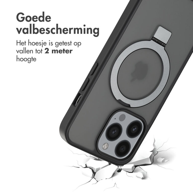 Accezz Ring Stand Backcover met MagSafe Apple iPhone 13 Pro - Zwart - Afbeelding 9