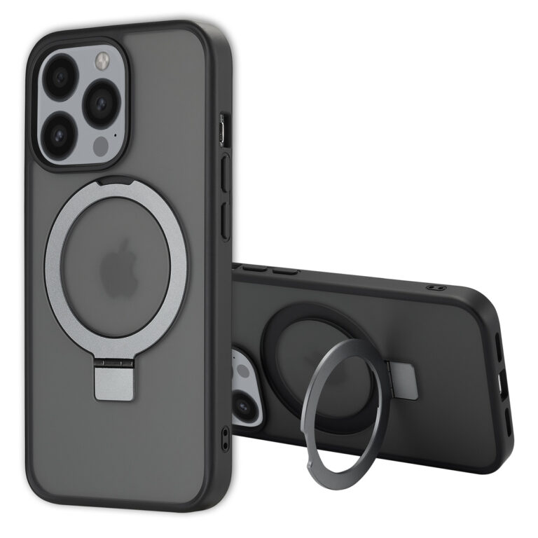 Accezz Ring Stand Backcover met MagSafe Apple iPhone 13 Pro - Zwart - Afbeelding 4