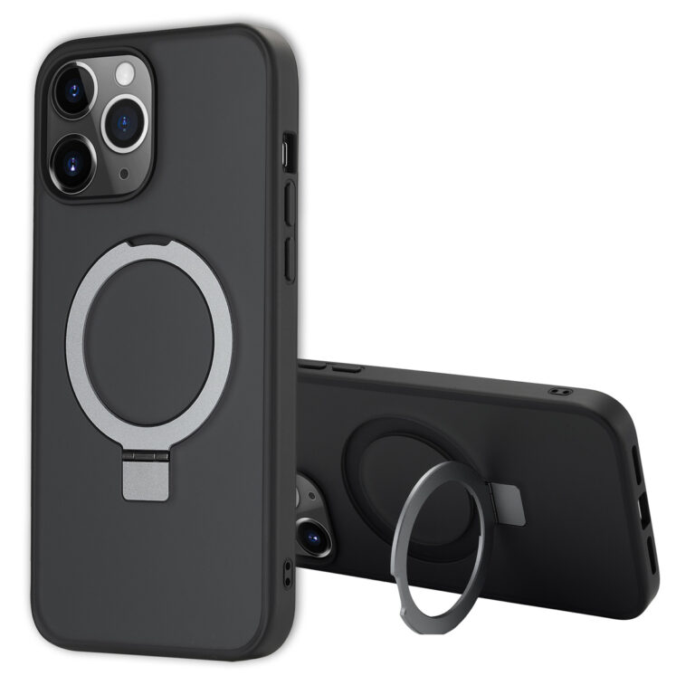 Accezz Ring Stand Backcover met MagSafe Apple iPhone 13 Pro Max - Zwart - Afbeelding 4