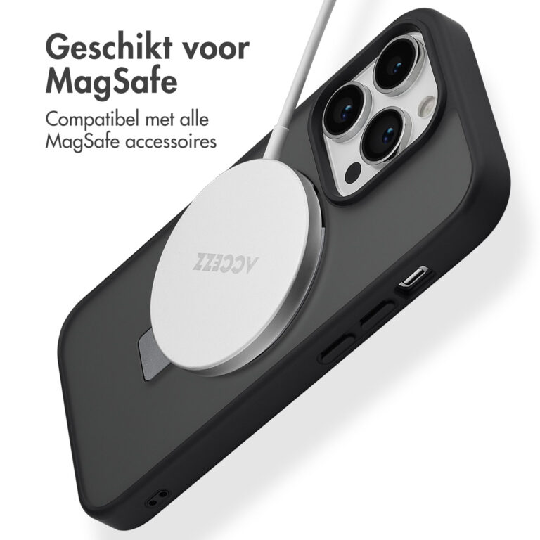 Accezz Ring Stand Backcover met MagSafe Apple iPhone 14 Pro - Zwart - Afbeelding 7