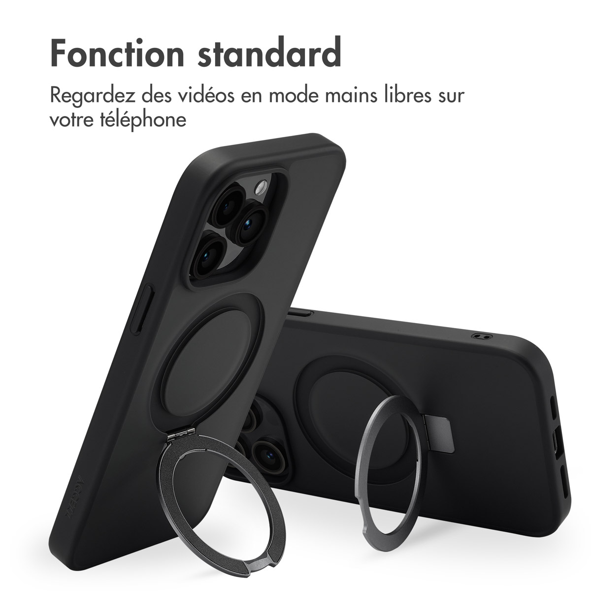 Accezz Ring Stand Backcover met MagSafe Apple iPhone 14 Pro Max - Zwart - Afbeelding 7