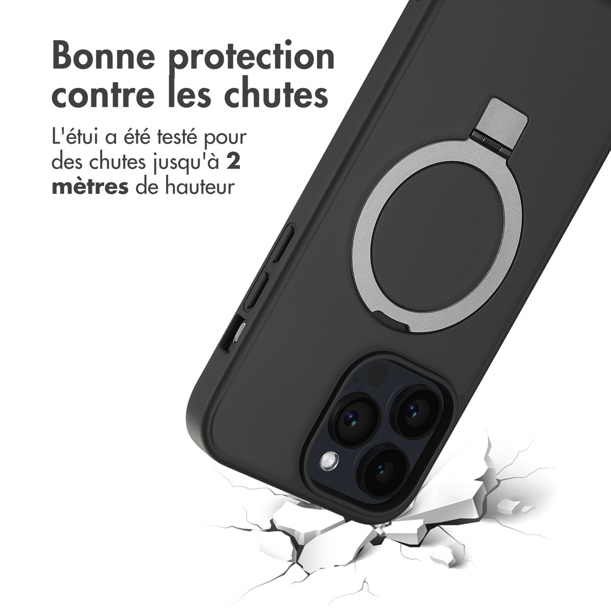 Accezz Ring Stand Backcover met MagSafe Apple iPhone 14 Pro Max - Zwart - Afbeelding 10