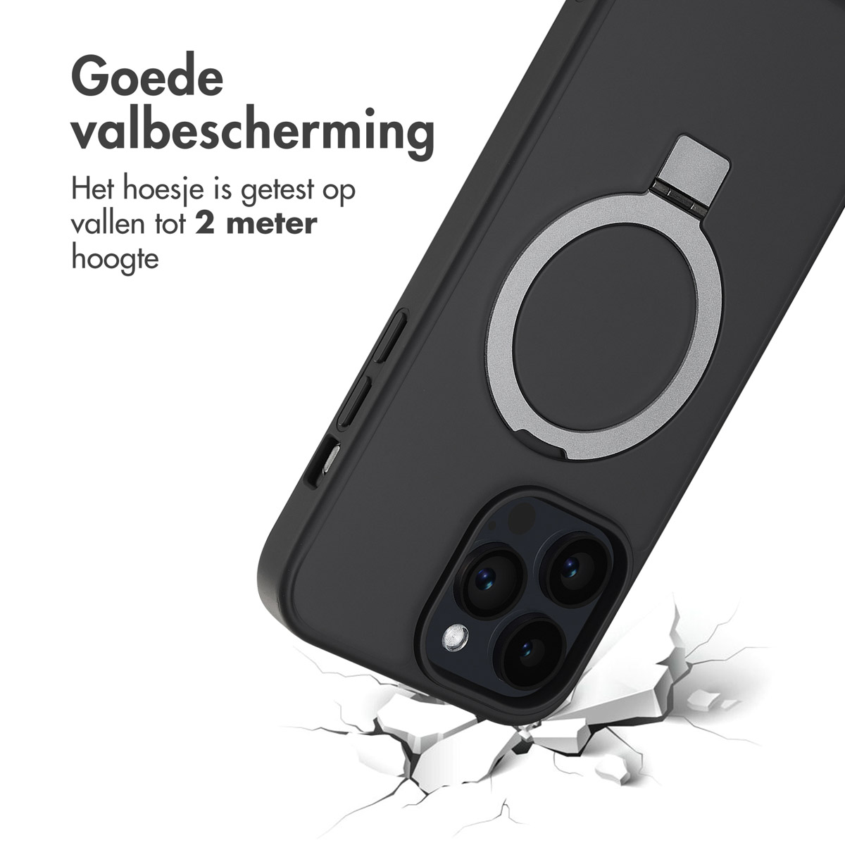 Accezz Ring Stand Backcover met MagSafe Apple iPhone 14 Pro Max - Zwart - Afbeelding 9