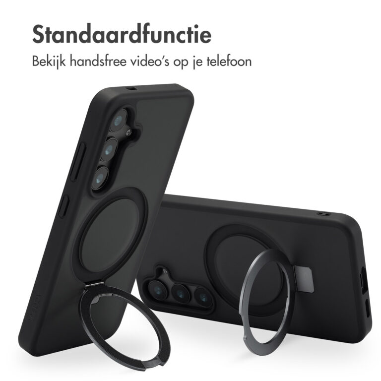 Accezz Ring Stand Backcover met MagSafe Samsung Galaxy S24 - Zwart - Afbeelding 10