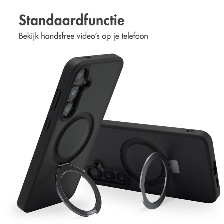 Accezz Ring Stand Backcover met MagSafe Samsung Galaxy S24 Plus - Zwart - Afbeelding 10