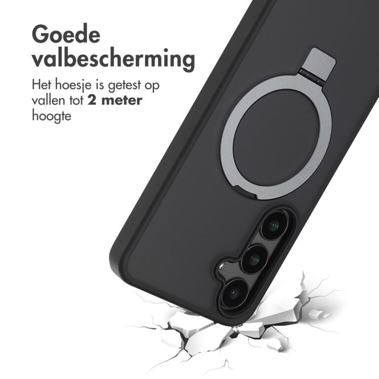 Accezz Ring Stand Backcover met MagSafe Samsung Galaxy S24 Plus - Zwart - Afbeelding 9