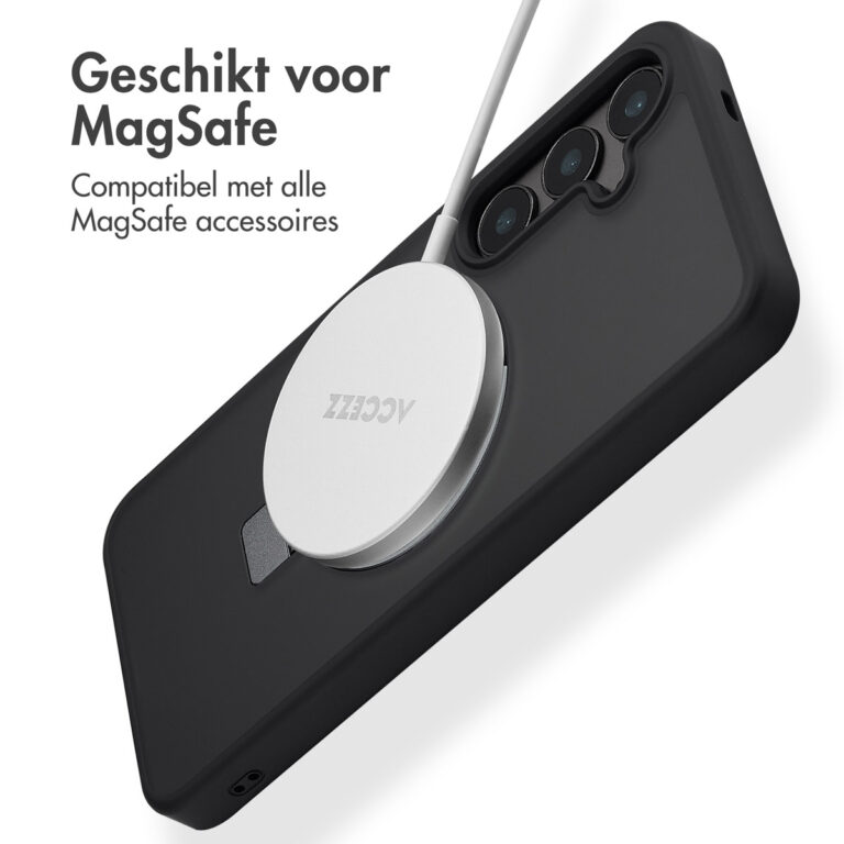 Accezz Ring Stand Backcover met MagSafe Samsung Galaxy S24 Plus - Zwart - Afbeelding 7