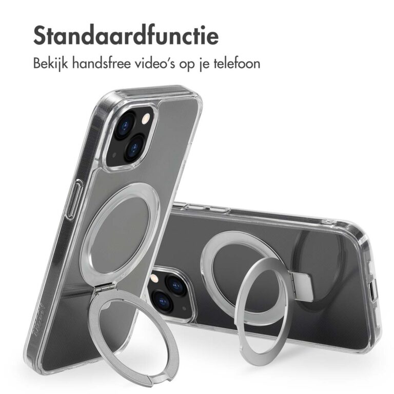 Accezz Ring Stand Backcover met MagSafe Apple iPhone 13 - Transparant - Afbeelding 10