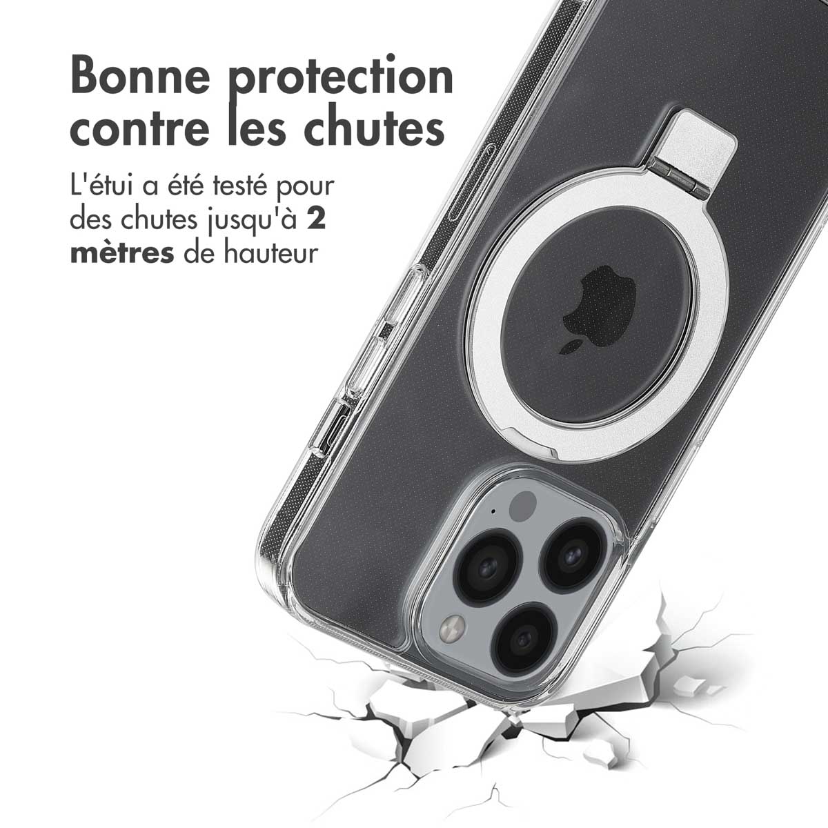 Accezz Ring Stand Backcover met MagSafe Apple iPhone 13 Pro - Transparant - Afbeelding 10